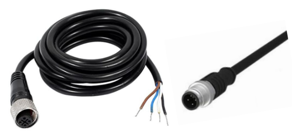 [100051] cable ; vibration ; screened ; PUR ; 4 pin M12 ; fly end ; 20 m  ( W200 / W300 )