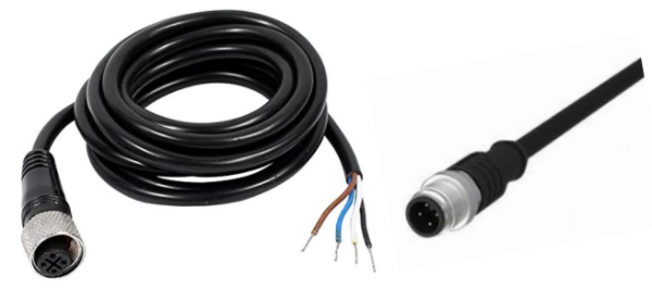 [100089] cable ; vibration ; screened ; PUR ; 4 pin M12 ; fly end ; 10 m  ( W200 / W300 )