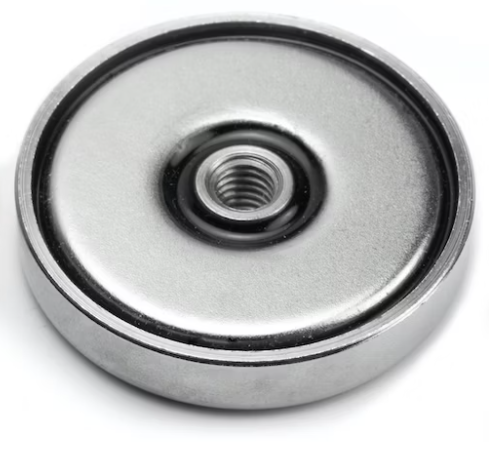 [707596] stud ; vibration ; flat magnet ; neodyme ; M6x1 female ; 40 mm ; 68 g ; strength 40 kg - FMM8 (G23)